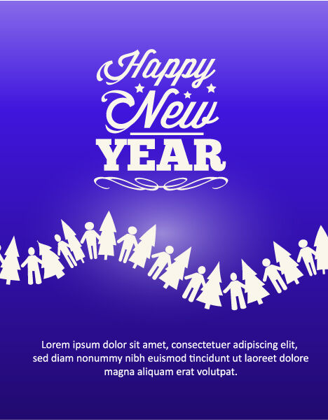 Happy New Year Vector illustration - Designious