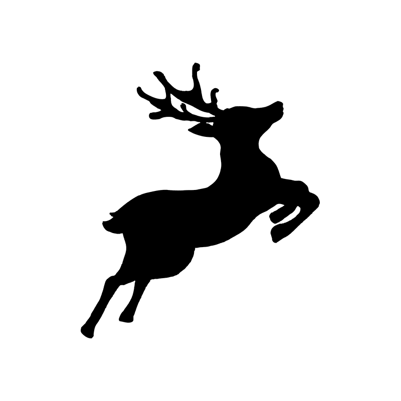 Download Animal Silhouettes 22 Vector Large Reindeer 06 - Designious